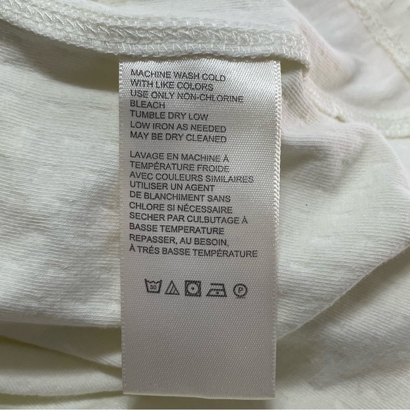 Free People NWT Moonglow Brunch Date Henley Cream Ivory Blouse Crop Top Size S - Picture 11 of 12